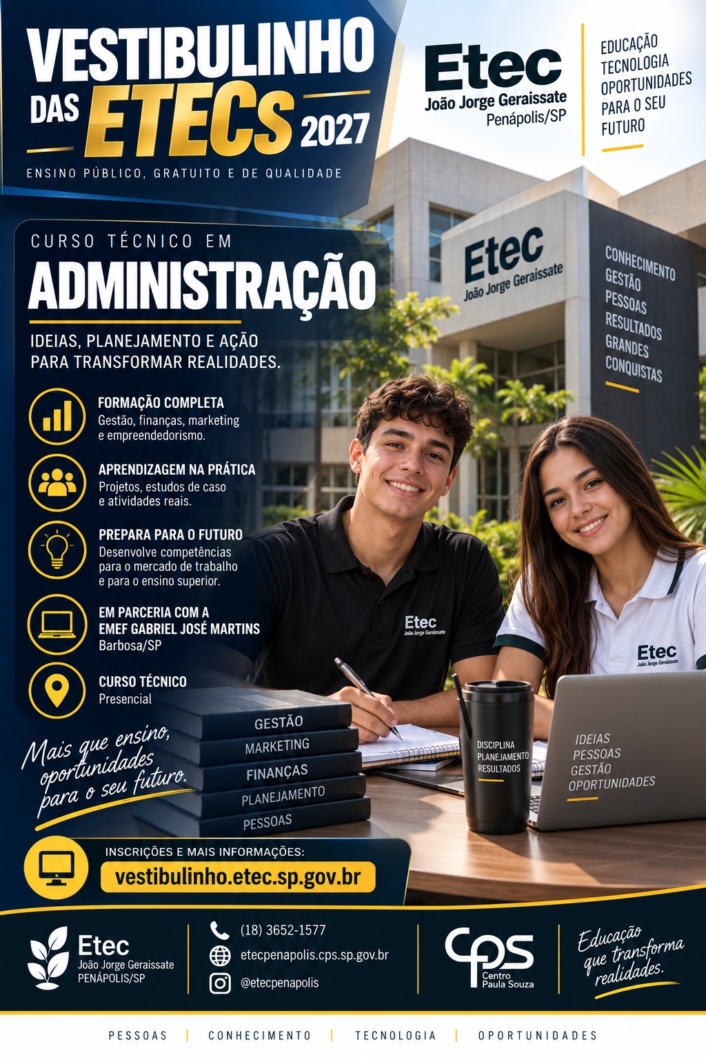 Vestibulinho Etec 2027 - Administração